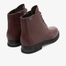 Buy Camper Iman Womens Ankle Boots US-87290 Burgundy USA